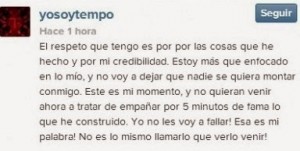 Fíjate de que forma tempo le responde a Cosculluela recientemente, Opina si lo hizo bien! 1 Tempo Responde A Cosculluela