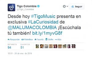 Maluma Estrena En Exclusiva De Tigo Colombia Su Nuevo Sencillo LA CURIOSIDAD 1 Ti