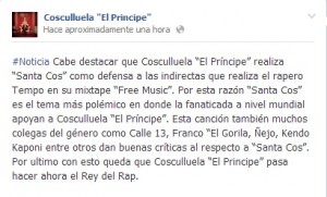 cosculluela rey del rap 300x181 - Cosculluela Asegura En Su Pagina De Facebook Que Es “El Rey Del Rap” que tu opinas?