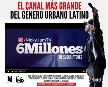 Nicky Jam es el reggaetonero con mas suscriptores en Youtube 14 1470260064Dgsg