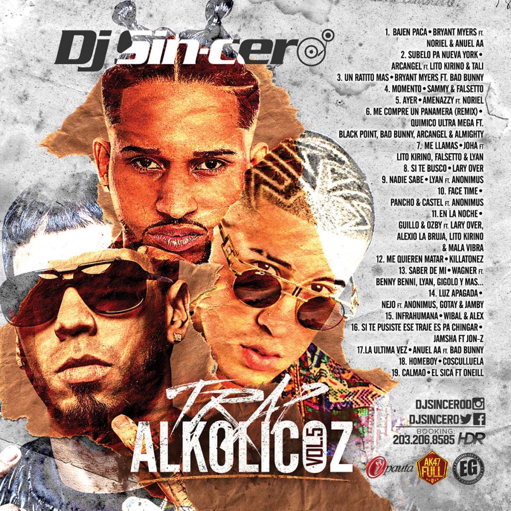 Dj Sin-Cero Presenta – Trap Alkolicoz (Vol 5) 16 Trap Alkolicoz V5 Cmyk