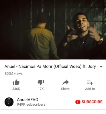 Anuel AA y Jory Boy alcanzan 100 millones de views con “Nacimos Pa Morir” 3 15161365682615631439