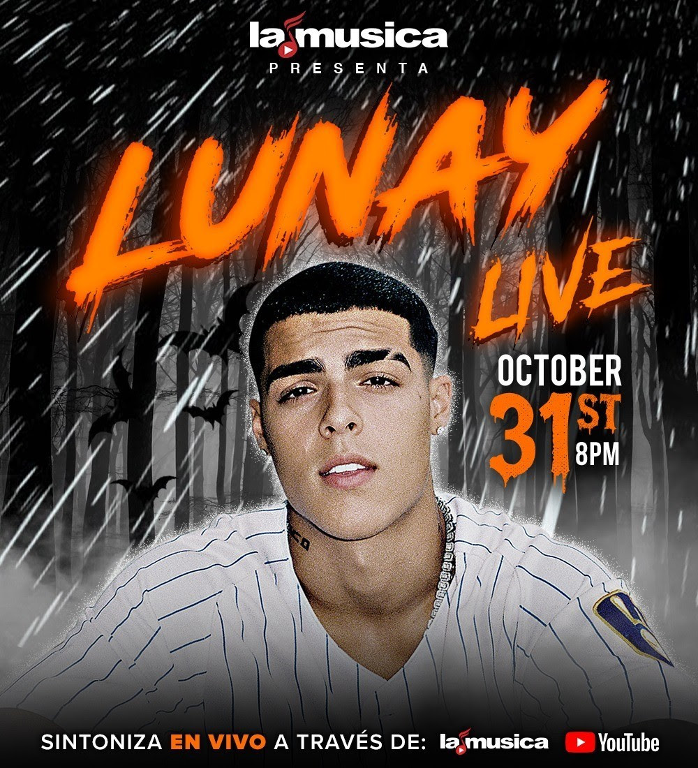 Lunay Live LaMusica iPauta - Lunay ofrecerá concierto virtual el día de Halloween
