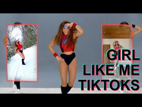 0 15 - Black Eyed Peas, Shakira - GIRL LIKE ME (TikTok Compilation)