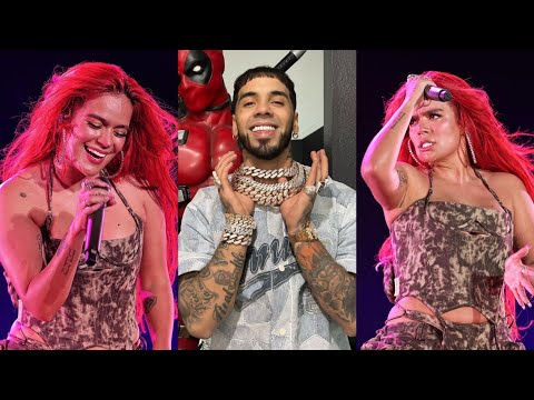 Karol g sorprende a anuel AA canta TQG en el estadio Hiram Bithorn 3 0 22